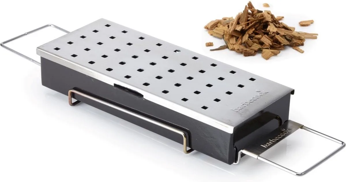 BBQ Smoker Box - Rookbox Voor Barbecue - RVS - 10x23 cm van Barbecook in Zilvergrijs – productfoto