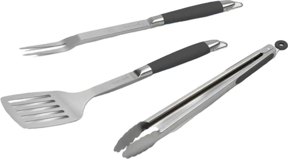 Gereeschapset - BBQ Accesoires - Vork, Spatel & Tang - Staal von Barbecook in Schwarz – Produktfoto