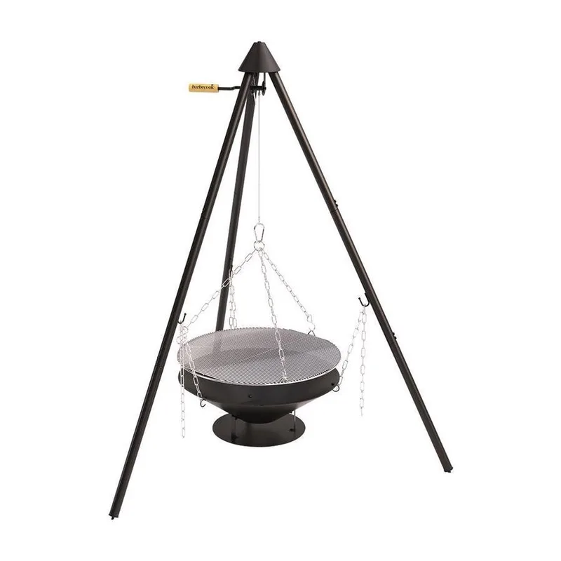 Junko - Driepoot hout BBQ - Grilloppervlak 60cm - Incl. Draagtas by Barbecook in Black – product photo