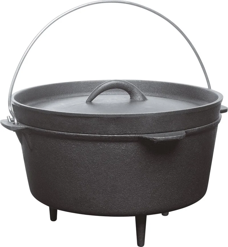 Junko sudderpot - Dutch Oven - Barbecuepan - Gietijzer - 3L by Barbecook in Black – product photo