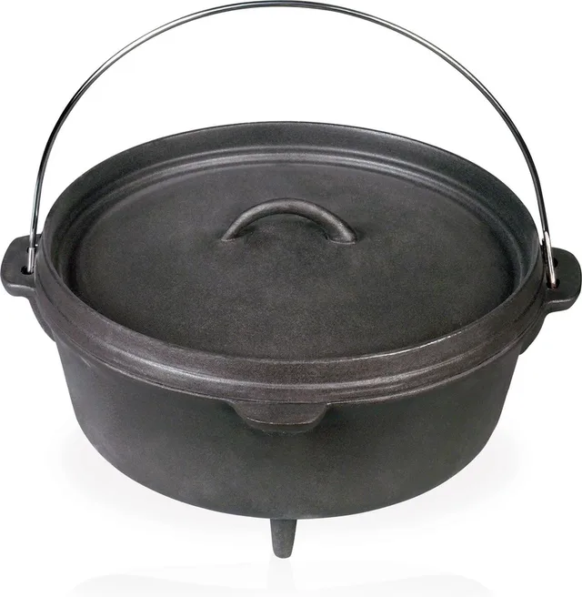 Junko sudderpot - Dutch Oven - Barbecuepan - Gietijzer - 9L