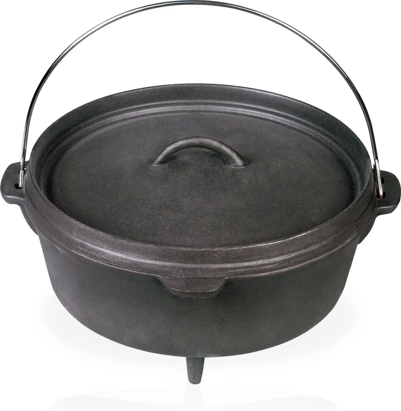 Junko sudderpot - Dutch Oven - Barbecuepan - Gietijzer - 9L von Barbecook in Schwarz – Produktfoto