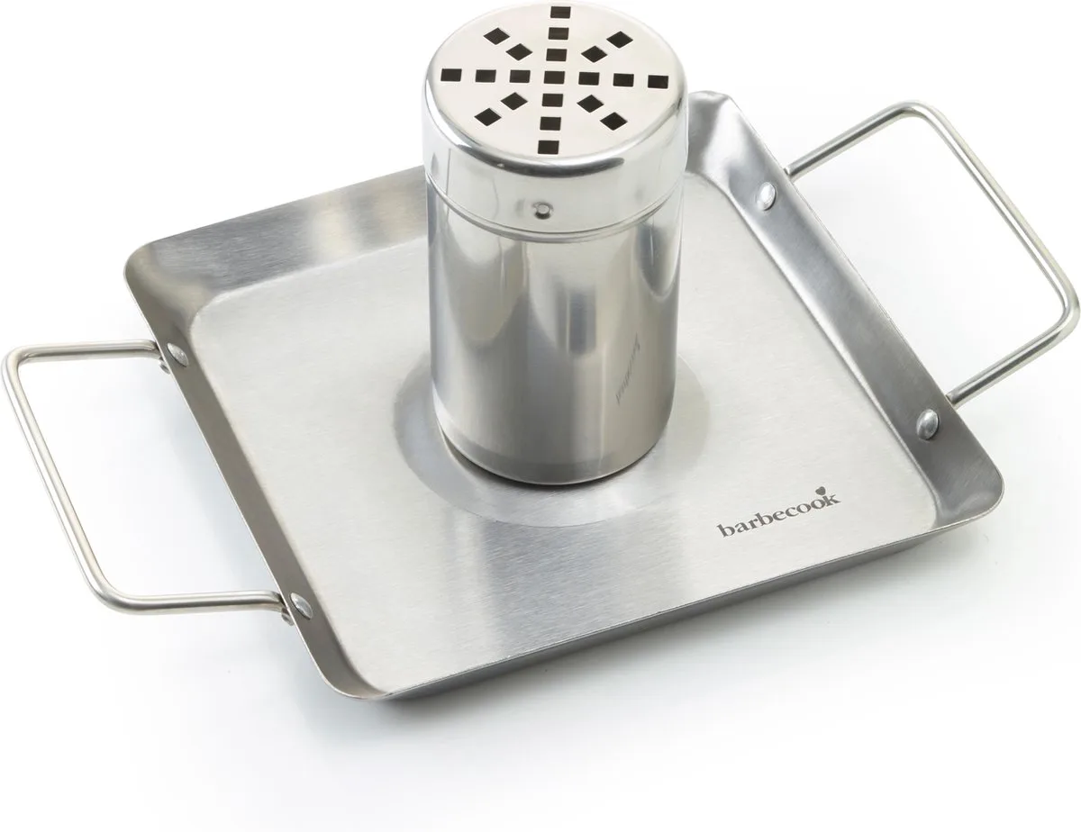 Kip Grill – Beercan Chicken – Voor BBQ & Oven - Incl. Vetopvang – RVS – 27,5x18,5 cm de Barbecook en Chrome – photo produit