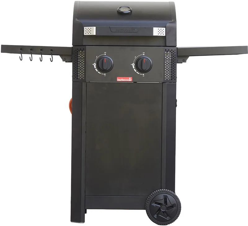 Luca 210 gasbarbecue met opklapbare tafels 121.4x60.3x112.3cm von Barbecook in Schwarz – Produktfoto