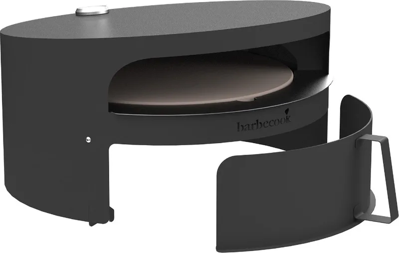 Pizza-Oven voor Jules en Nestor - L 52 x B 46 x H 28 cm - Staal de Barbecook en Noir – photo produit