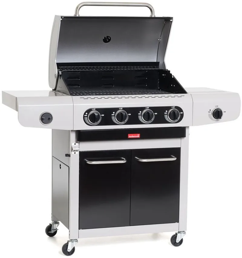 Siesta 412 Black Edition duits gasbarbecue 132x56x118cmBa... von Barbecook in Schwarz – Produktfoto