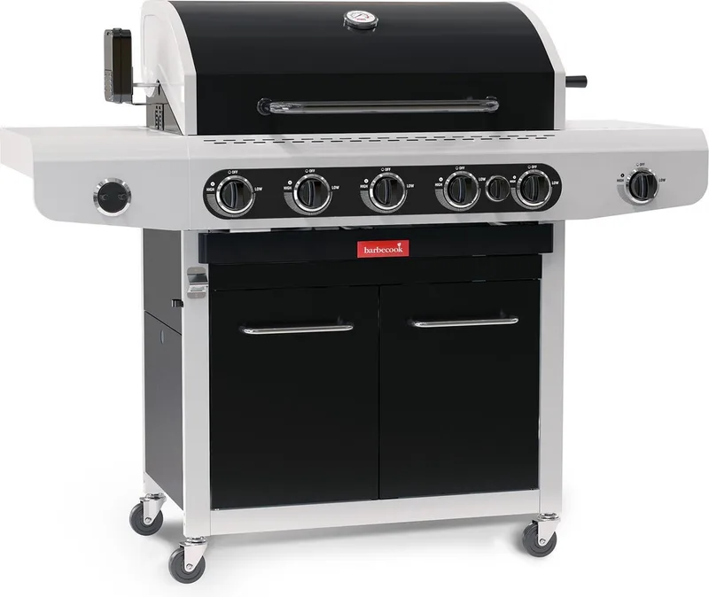 Siesta 612 Black Edition - Gasbarbecue - 5 branders - 142 x 56 x 118 cm by Barbecook in Black – product photo