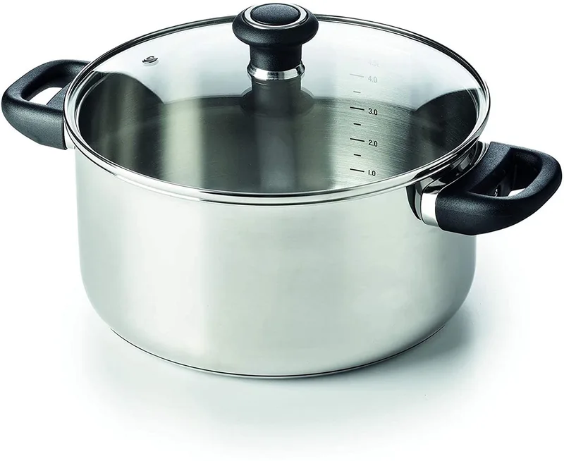 28 cm RVS braadpan + deksel fra Beka i Grå – produktbillede