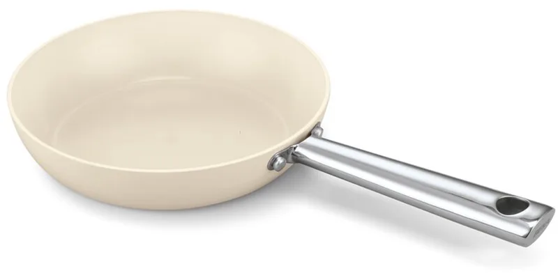 Cicla Koekenpan - Ø 20 cm - Braadpan - Keramische Antikleeflaag - Gerecycleerd RSV - Inox - PFAS-vrij - Geschikt voor inductie & vaatwasser - Crème by Beka in Black – product photo