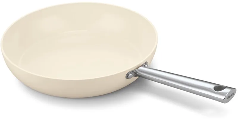 Cicla Koekenpan - Ø 28 cm - Braadpan - Keramische Antikleeflaag - Gerecycleerd RSV - Inox - PFAS-vrij - Geschikt voor inductie - Crème fra Beka i Sort – produktbillede