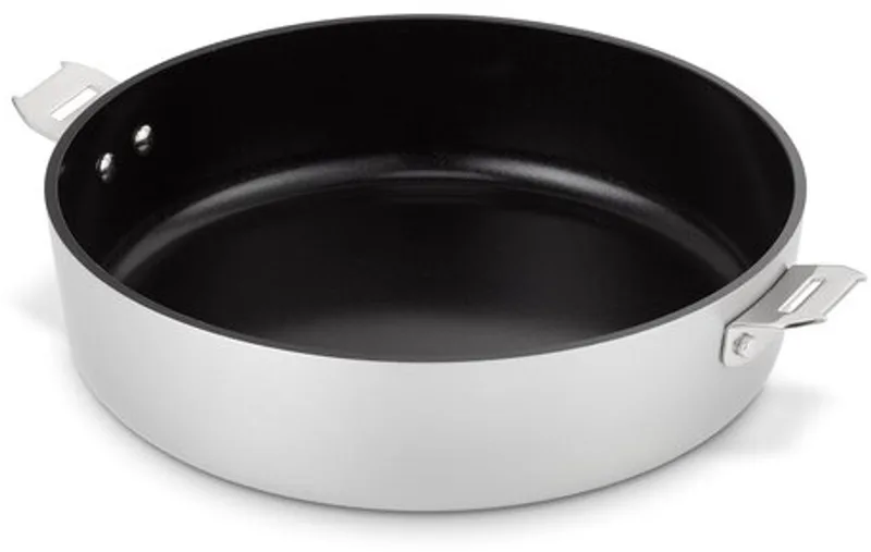 Evolution sauteerpan/hapjespan - Ø 24 cm – Antikleef – PFAS-vrij - Zonder Greep – Geschikt voor inductie & oven by Beka in Chrome – product photo