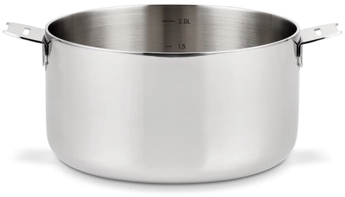 Evolution - Steelpannenset - 3-delig - RVS - PFAS-vrij - Met greep - Geschikt voor inductie & oven de Beka en Chrome – photo produit