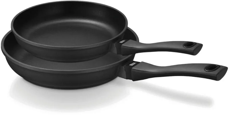 Koekenpannenset Energy R 2-Delig - ø 24 & 28 cm - keramische anti-aanbaklaag från Beka i Svart – produktbild