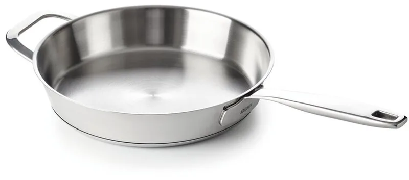 Maestro braadpan / koekenpan met tegengreep – Ø 32 cm – Extra groot - Inox - RVS – PFAS-vrij – Geschikt voor inductie & vaatwas van Beka in Chroom – productfoto