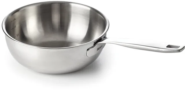 Maestro Conische Sauspan - Ø 20 cm - Steelpan - 1,5 L - RSV - PFAS-vrij - Volumeaanduiding - Geschikt voor inductie & vaatwas