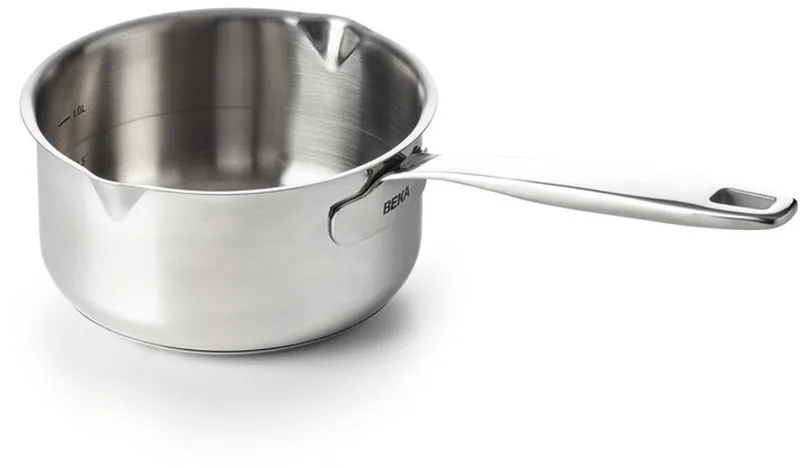 Maestro Steelpan - Ø 16 cm - Sauspan - Met 2 Giettuiten - 1,6 L - RSV - PFAS-vrij - Volumeaanduiding - Geschikt voor inductie & vaatwas von Beka in Chrom – Produktfoto