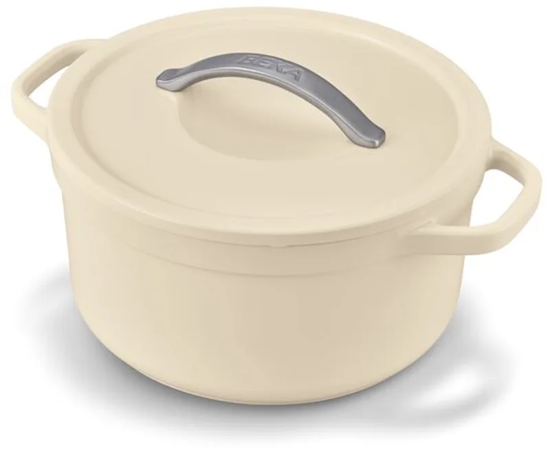 Plume Braadpan - Ø 24 cm - Stoofpot - Gerecycleerd gietaluminium - Extra lichtgewicht - PFAS-vrij - 4,5 L - Crème fra Beka i Sort – produktbillede