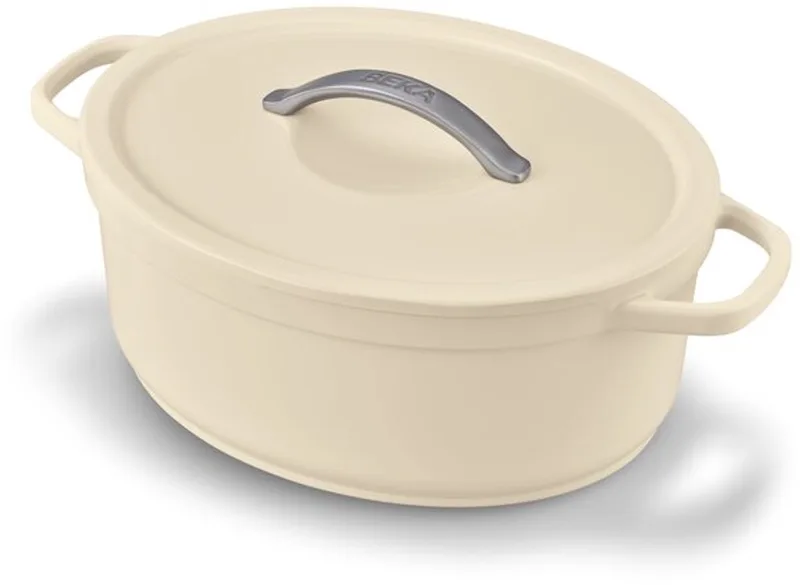 Plume Braadpan - Ø 31 cm - Stoofpot - Gerecycleerd gietaluminium - Extra lichtgewicht - PFAS-vrij - 6 L - Crème von Beka in Schwarz – Produktfoto