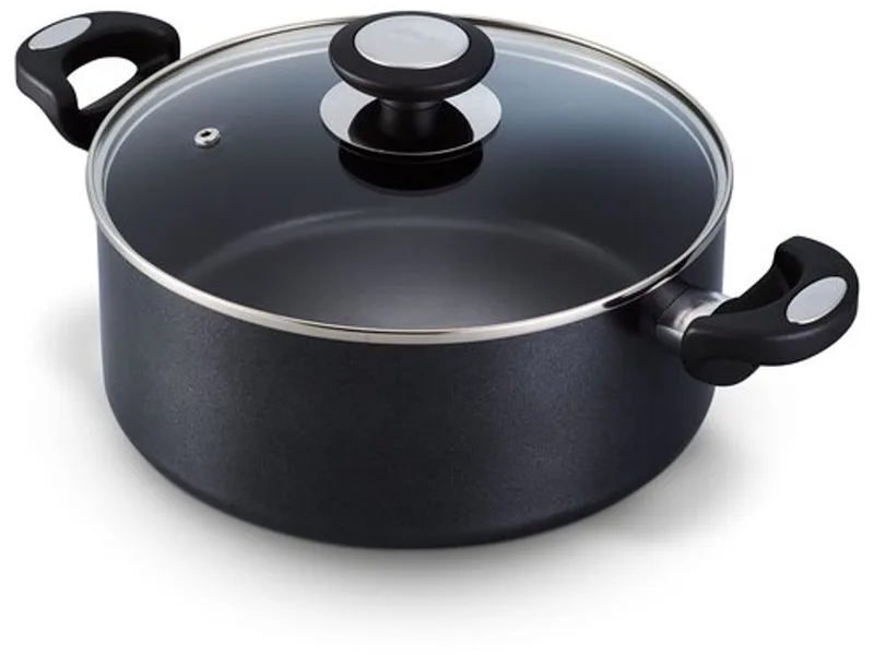 Pro Induc Kookpot - Ø 24 cm - Met Deksel - Keramische antikleeflaag - PFAS-vrij - Geschikt voor inductie by Beka in Black – product photo