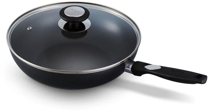 Pro Induc Wokpan - Ø 28 cm - Met Deksel - Keramische antikleeflaag - PFAS-vrij - Geschikt voor inductie von Beka in Schwarz – Produktfoto