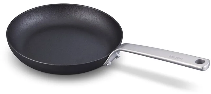 Stark braadpan/koekenpan - Ø 24 cm - Gietijzer - PFAS-vrij - Geschikt voor inductie & BBQ de Beka en Noir – photo produit