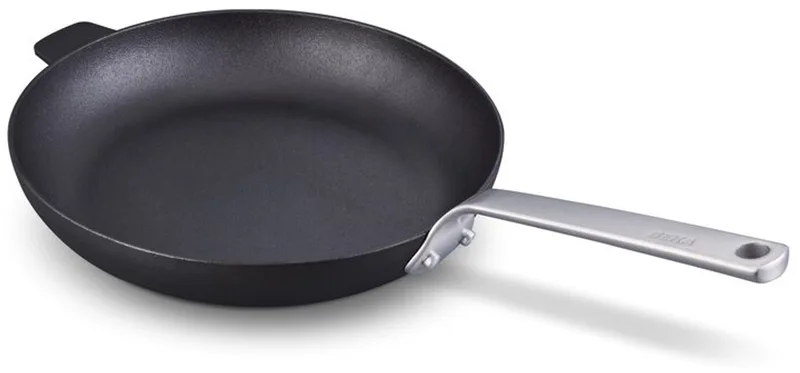 Stark braadpan/koekenpan - Ø 30 cm - Met zijgreep - Gietijzer - PFAS-vrij - Geschikt voor inductie & BBQ fra Beka i Sort – produktbillede