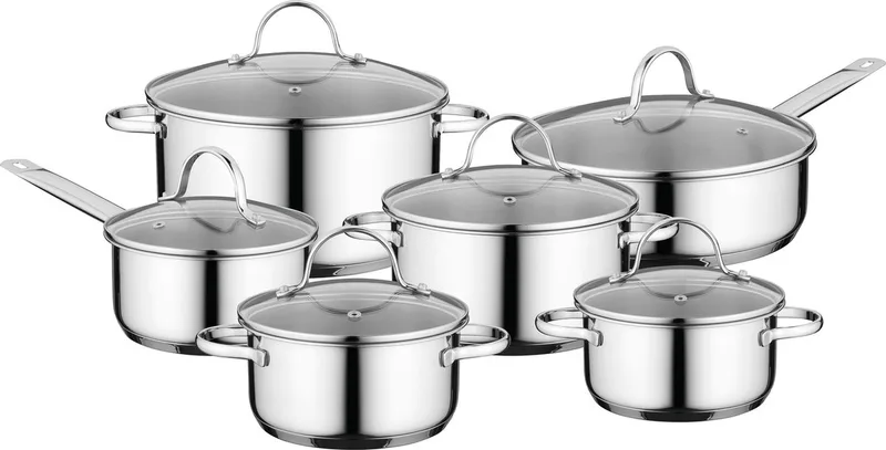 12-delige Pannenset - Comfort by BergHOFF in Silver – product photo
