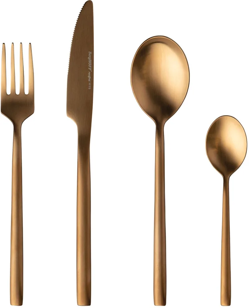4-delige bestekset goud - Goud by BergHOFF in Gold – product photo