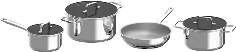 BergHOFF 7-Delige Kookpannenset Helix by BergHOFF in Rvs – product photo