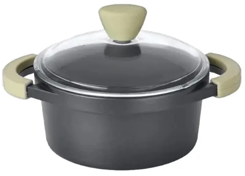 Collect & Cook kookpot met deksel Ø20 cm – antikleef – zwart – 2,6 l by BergHOFF in Transparent – product photo