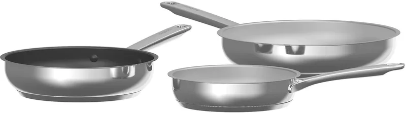 DiNA 3-delige pannenset Helix - PFAS-vrij by BergHOFF in Metaal – product photo
