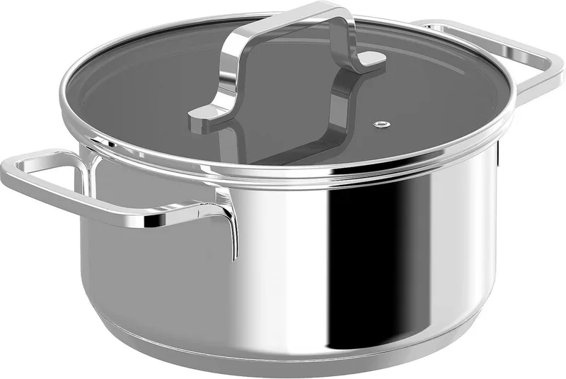 DiNA Kookpot met deksel Helix - Ø 18cm - PFAS-vrij by BergHOFF in Metaal – product photo