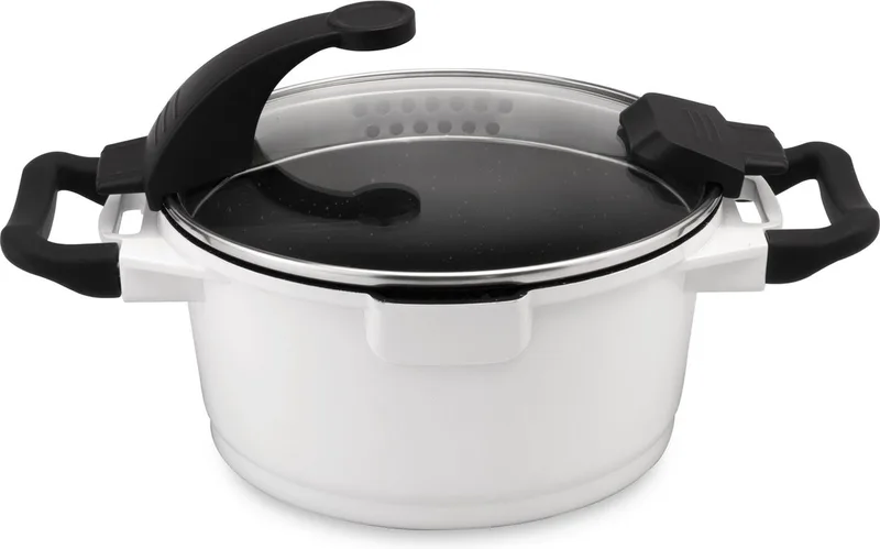 Essentials Kookpot Met Deksel Wit 16 Cm - Wit - PFAS-vrij van BergHOFF in Wit – productfoto