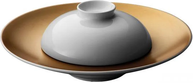 GEM Diep presentatiebord en kom wit - Wit by BergHOFF in White – product photo