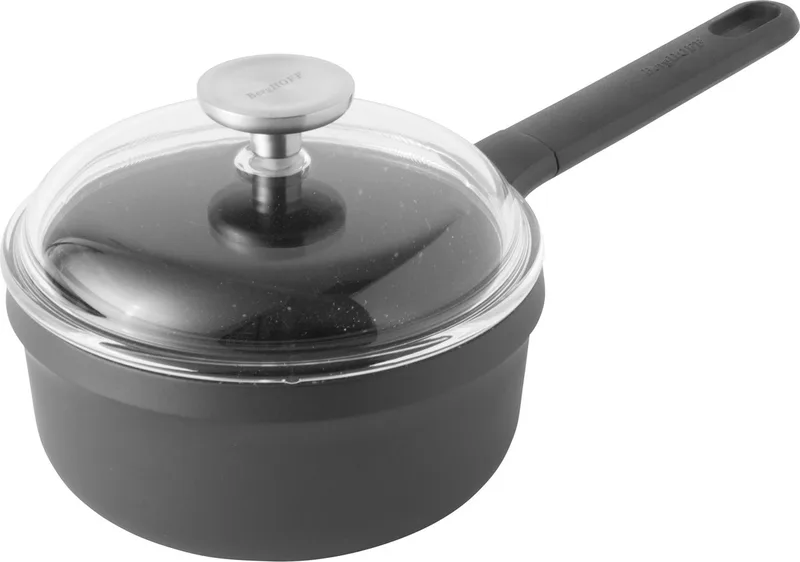 GEM Steelpan met deksel - Ø 18cm - PFAS-vrij by BergHOFF in Black – product photo