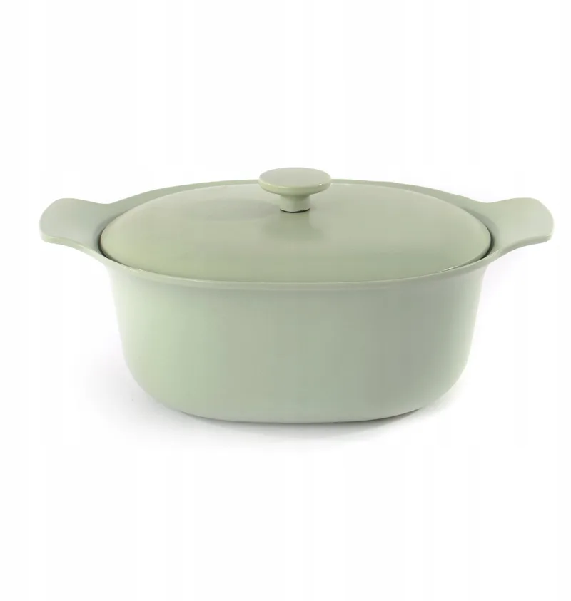 Gietijzeren Ovale Braadpan 28x22cm de BergHOFF en Vert – photo produit