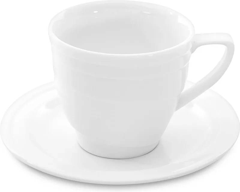Koffiekopje & schoteltje, - Porselein von BergHOFF in Weiß – Produktfoto