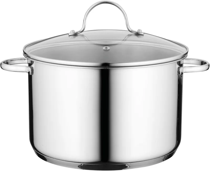Kookpan Comfort met deksel, 24 cm von BergHOFF in Silber – Produktfoto