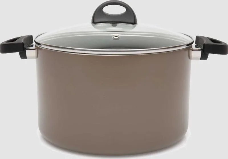Kookpan met Deksel - 24 cm - Aluminium Soeppan - Beige by BergHOFF in Brown – product photo