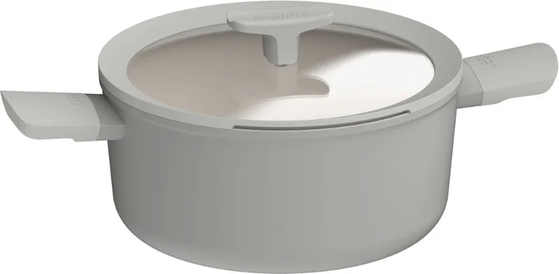 Kookpot antikleef 24cm - Kookpan met deksel 4,4L - Recycled - Balance MM | Leo de BergHOFF en Gris – photo produit