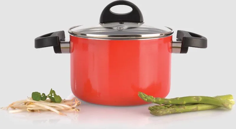 Kookpot met deksel 16 cm by BergHOFF in Red – product photo