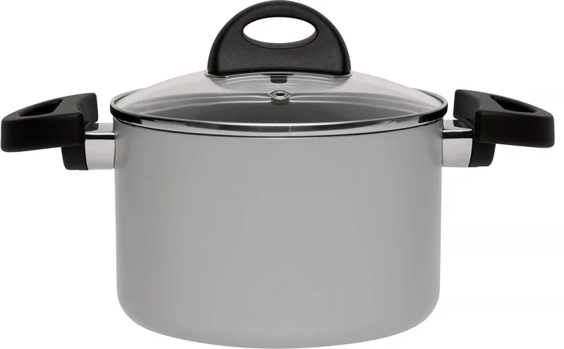 Kookpot met deksel grijs 16 cm - Grijs - PFAS-vrij by BergHOFF in Grey – product photo