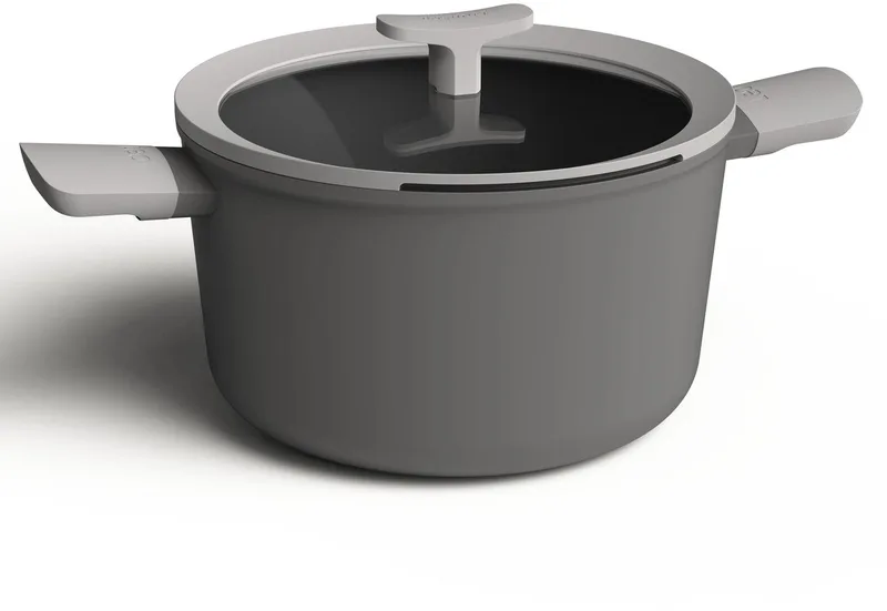 Kookpot met deksel Shadow 24 cm - PFAS-vrij de BergHOFF en Gris – photo produit