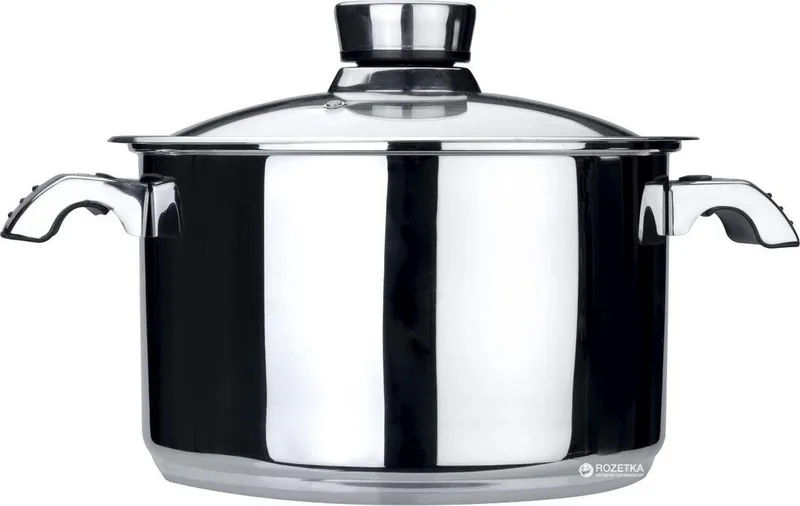 Kookpot / pan met glazen deksel "Orion-6.8L" D.24cm by BergHOFF in Silver – product photo