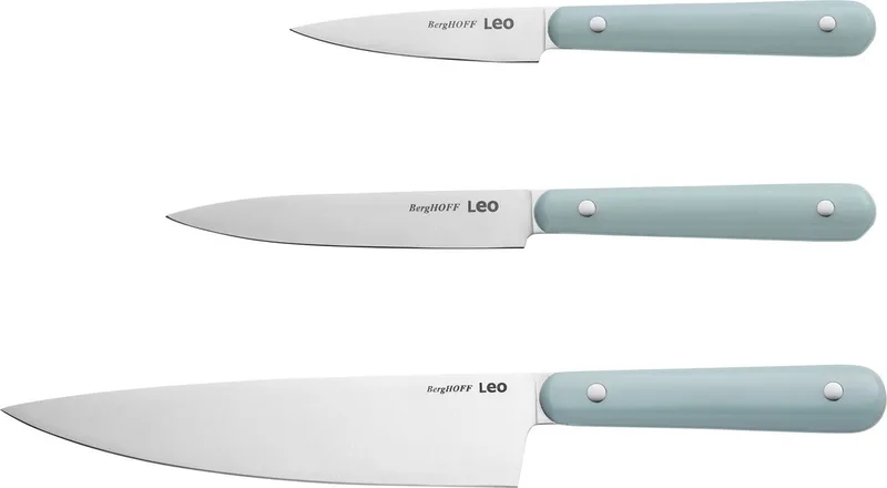 LEO 3-delige starter messenset Slate by BergHOFF in Blue – product photo