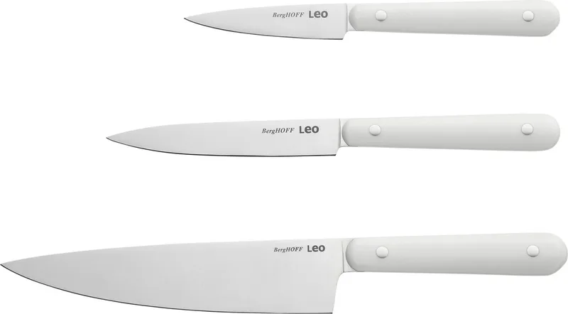 LEO 3-delige starter messenset Spirit by BergHOFF in White – product photo