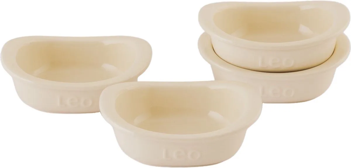 LEO 4-delige set vierkante ramekins Balance 0,20L von BergHOFF in Beige – Produktfoto