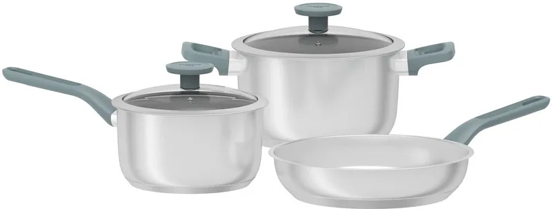 LEO 5-delige kookpotten set Bolt Ocean - PFAS-vrij by BergHOFF in Grey – product photo