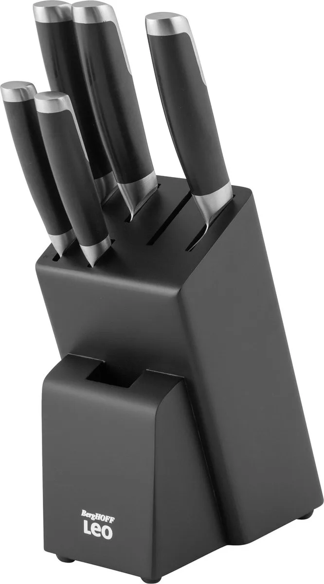 LEO 6-delige messenblok Graphite by BergHOFF in Black – product photo