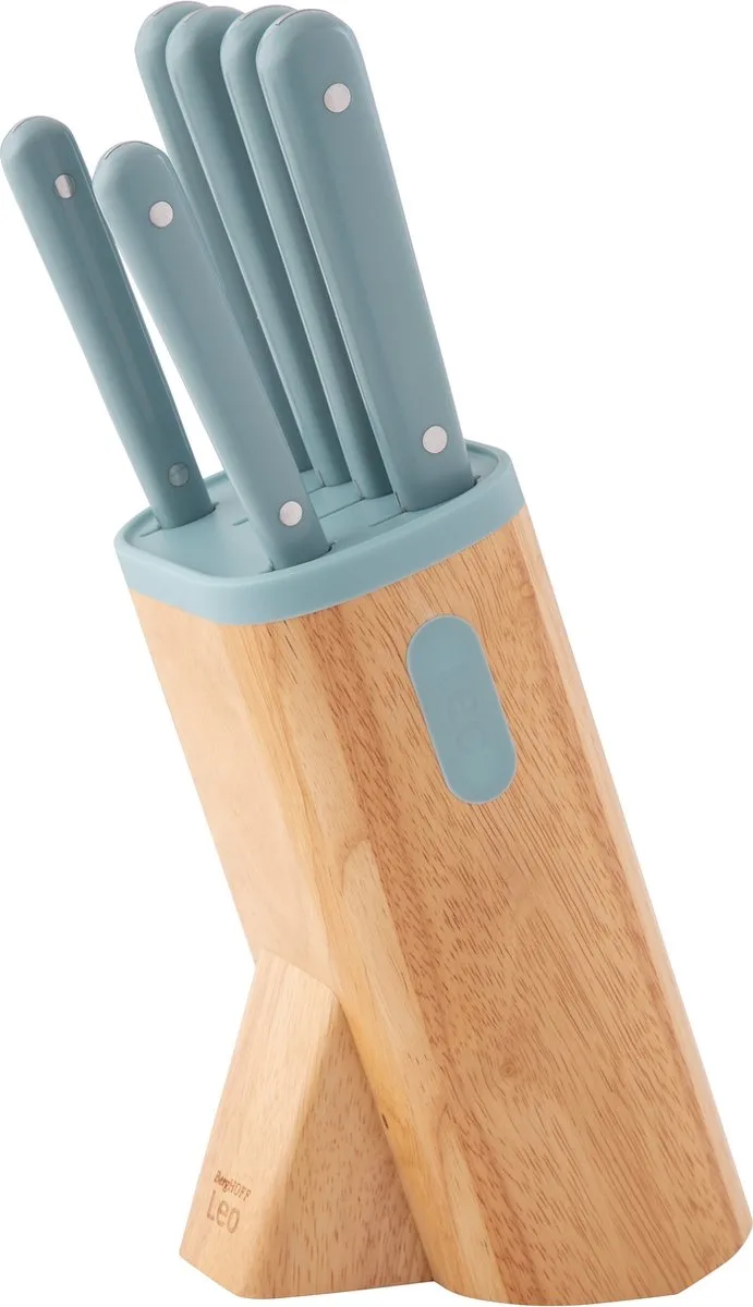LEO 7-delige messenblok Glints Slate by BergHOFF in Blue – product photo